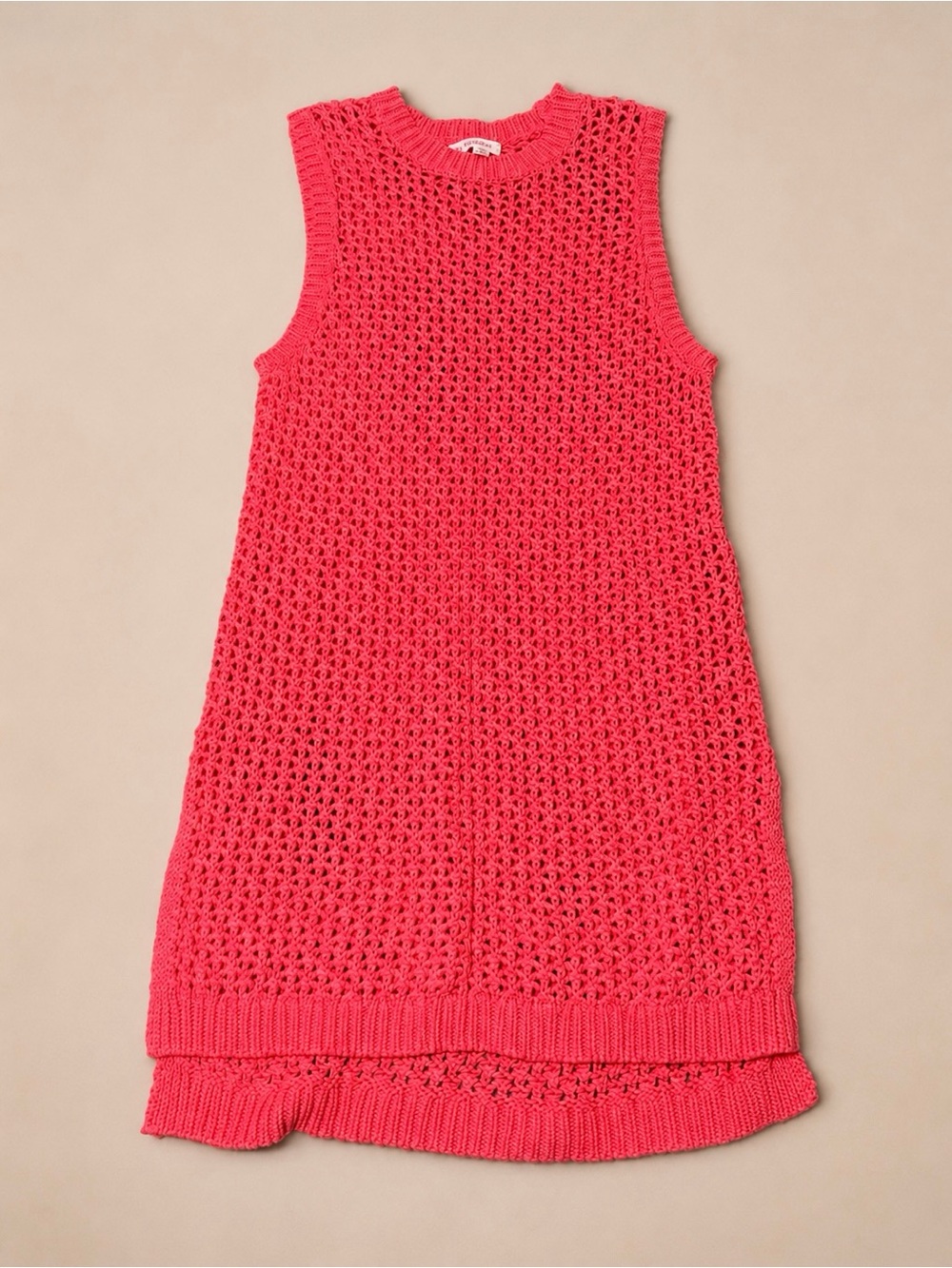 fresh produce Coral Crochet Sleeveless Top
